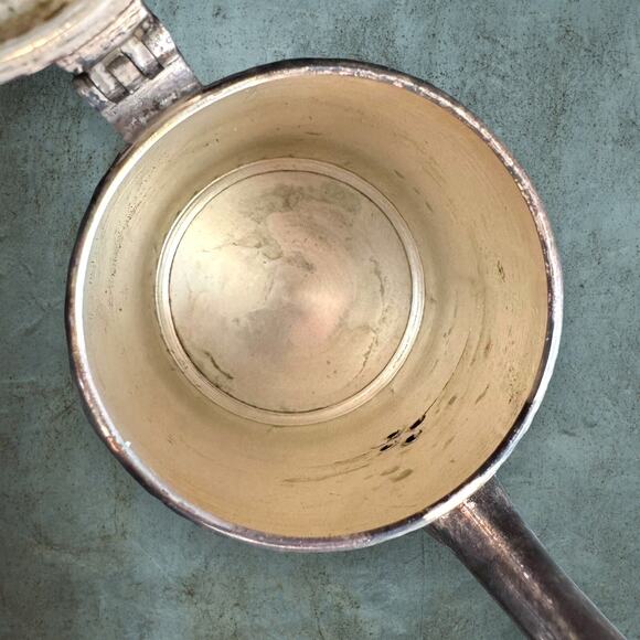 Vintage Restoration Hardware Hotel Creamer Silver Plated Display Kitchen Coffee - Picture 3 of 7